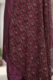 Silk Churidar Material – Ajrakh Print with Mirror Work