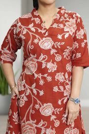 Cotton Co-Ord Set – Floral Print