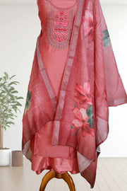 Elegant Silk Churidar Set – Graceful and Timeless