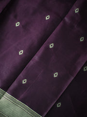 Soft Silk Saree with Floral Print & Tassels