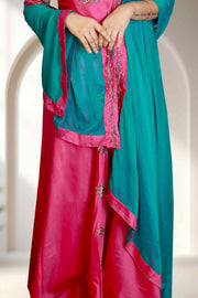 Silk Churidar with Beads & Stone Work