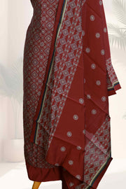 Elegant Ajrakh Print Modal Silk Churidar Set