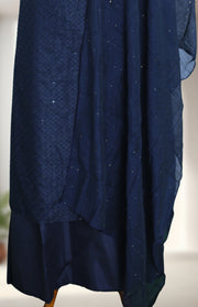 Silk Churidar Material – Thread Work with Sequins