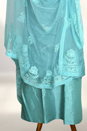 Silk Churidar Material – Thread Work with Button