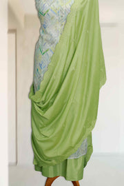 Floral Charm Silk Churidar Material