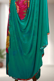 Cotton Churidar Material – Button Work & Print