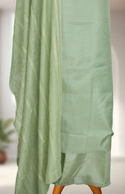 Silk Churidar Material – Golden Thread Work