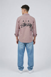 Men’s Back Print Shirt – Imported Twill Linen