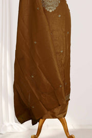 Elegant Georgette Churidar Material – Floral Thread & Sequin Embroidery