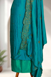 Silk Churidar Material – Embroidery & Beads Work
