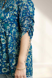 Cotton Short Kurti – Floral Charm