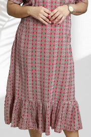 Printed Cotton Flared Top Nightdress