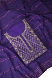 Silk Churidar Material – Golden Thread Work with Sequins