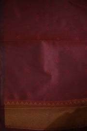Semi Silk Saree – Big Border with Butta Work