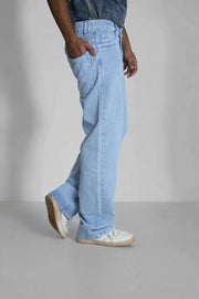 Wide Leg Plain Baggy Pant – Denim