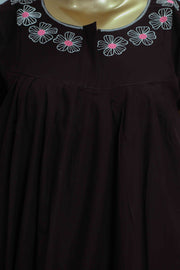 Flowers Nighty – Embroidery Work