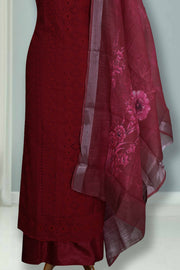 Hakoba Churidar Material with Embroidery Work