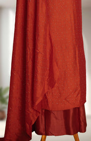 Silk Churidar Material – Stone with Mirror Work
