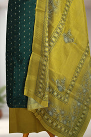 Elegant Beads & Sequins Silk Dress Material