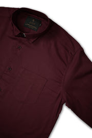 SSS Classic Satin Cotton Casual Shirt