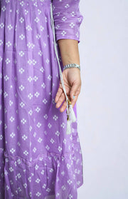 Cotton Kurti – Floral Thread & Sequins Work