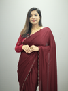 FANCY SATIN GEORGETTE SAREE