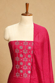 Silk Churidar Material – Stone with Mirror Work