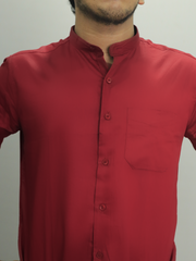 Casual Satin Cotton Shirt