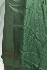 Golden Sequin Embroidered Silk Churidar Material