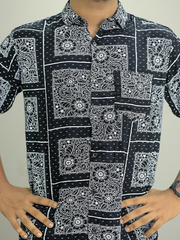 Men Regular Fit Rayon Printed Half Sleeve Casual Shirt