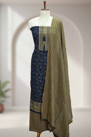 Cotton Churidar Material with Sequins & Thread Work