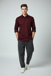 SSS Classic Satin Cotton Casual Shirt