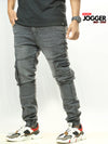 Men's Denim Jogger with Rib - Stretchable Jeans for a Clean and Stylish Look