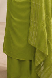 Silk Churidar Material – Golden Thread Work with Sequins