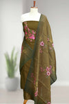 Premium Cotton Embroidered Churidar Set