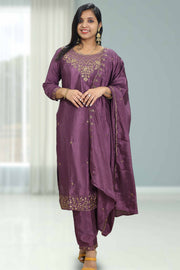 Silk Churidar with Stone Work