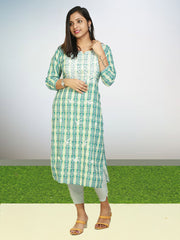 Elegant Crape Kurti with Round Neck - ₹360