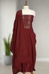 Silk Churidar Material-Sequins Work