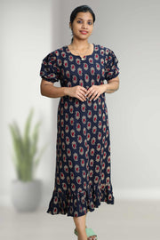 Cotton Night Dress with Print