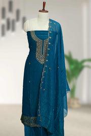 Graceful Georgette Churidar Material with Sequins Touch