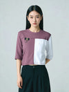 Loopknit Crop Short Top with Pocket Design