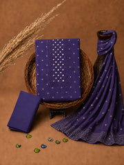 Silk Mirror Work Butta Churidar Material