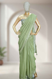 Varanasi Linen Saree with Tassels