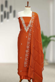 Silk Churidar Material-Embroidery Thread