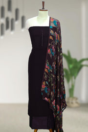 Georgette Churidar Material with Button Work