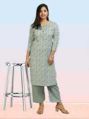 Elegant Cotton Kurti Palazzo Set – ₹375