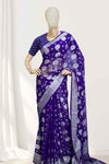 Banarasi Silk Saree – Dew Drop Elegance