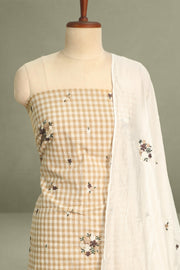 Madrasi Check Cotton Churidar Material