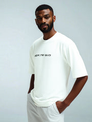 Hog & Fog Five Sleeve T-Shirt with Front & Back Letter Print