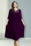 Georgette Flared Top with Cut Beads Work